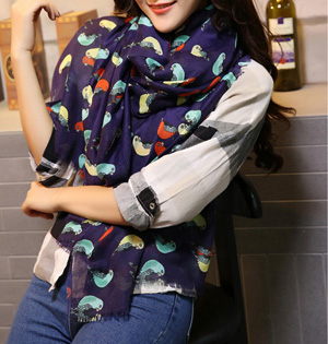 Wholesale cotton viscose fringe scarf