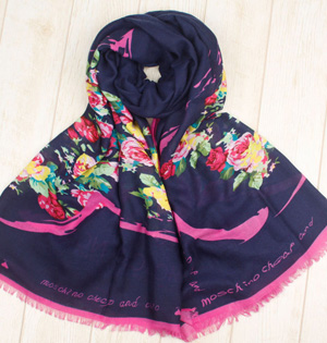 Women cotton floral scarf