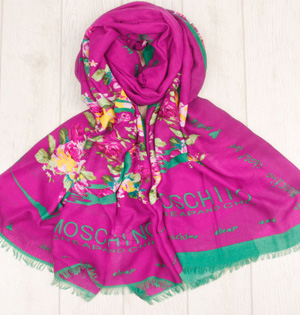 Women cotton floral scarf