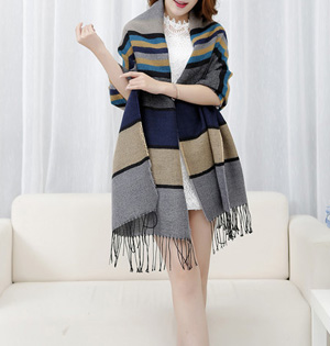 Wholesale striped cashmere scarf
