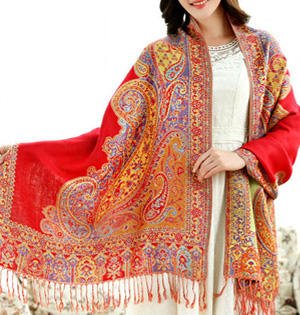 Wholesale cashmere jacquard scarf