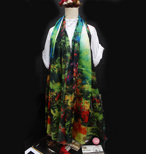 Wholesale digital printed silk scarf