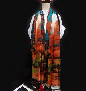 Wholesale digital printed silk scarf