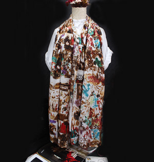 Women silk satin scarf wholesale