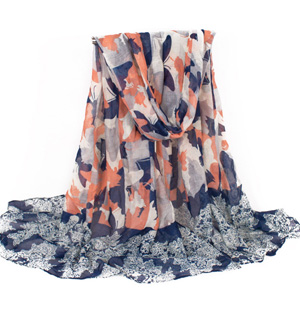 Wholesale infinity butterfly viscose scarf