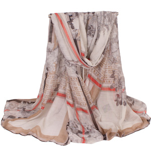 Wholesale women viscose satin scarf