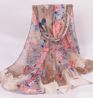 Polyester silk scarf wholesale