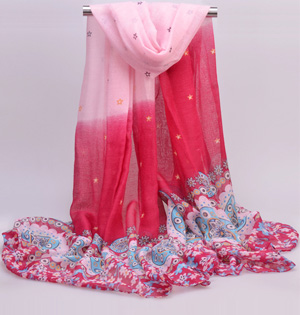 Wholesale women viscose fabric scarf