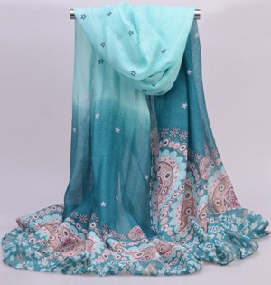 Wholesale women viscose fabric scarf