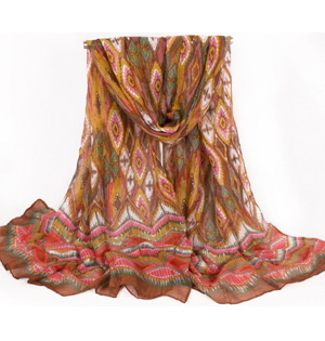 Wholesale geometric print scarf