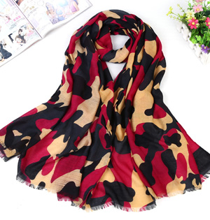 Wholesale cotton twill fringed scarf