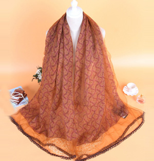 Wholesale silk leopard print scarf