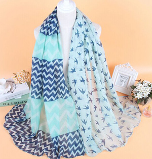 Wholesale voile infinity scarf