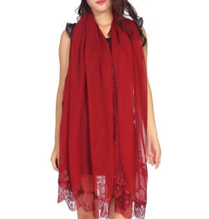 Wholesale silk lace scarf