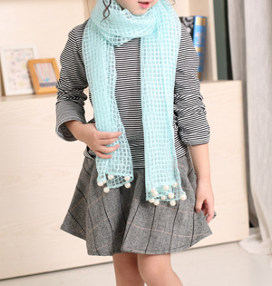 Wholesale kids cotton gauze scarf