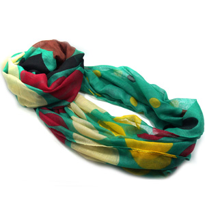 Wholesale viscose polka dot print scarf