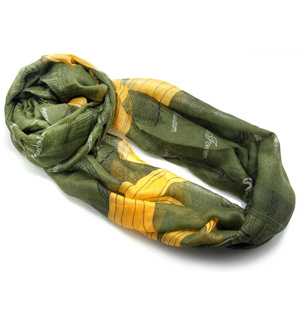 Wholesale vintage polyester silk scarf