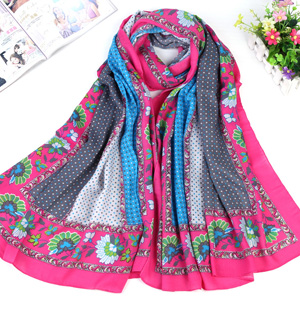 Wholesale cotton twill satin scarf