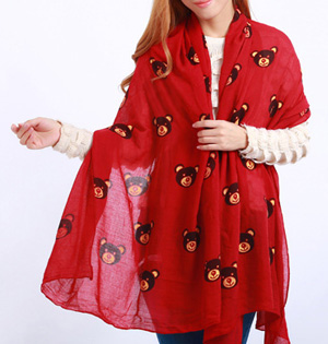 Wholesale cartoon animal scarf
