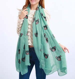Wholesale cartoon animal scarf