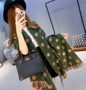 Wholesale cashmere polka dot scarf