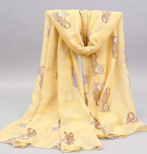 Wholesale animal print neck scarf