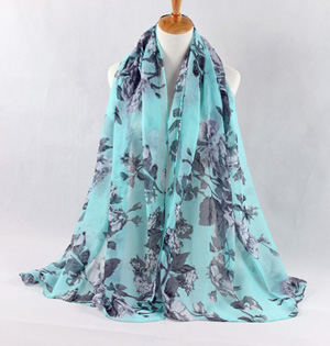Wholesale viscose flower print scarf