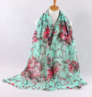Infinity viscose flower scarf