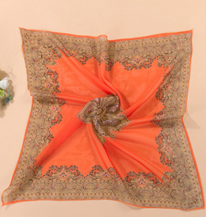 Wholesale square chiffon scarf