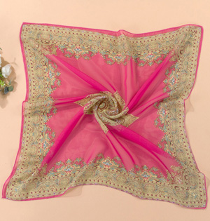 Wholesale square chiffon scarf
