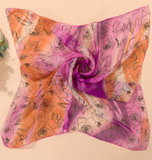 Chiffon square scarf fabric wholesale
