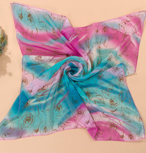 Chiffon square scarf fabric wholesale