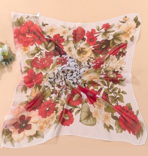Wholesale small chiffon square scarf