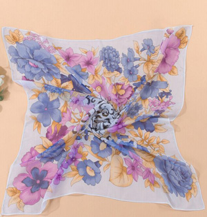 Wholesale small chiffon square scarf