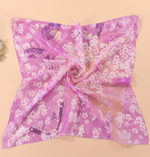 Wholesale silk chiffon square scarf