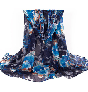 Wholesale flower design viscose scarf