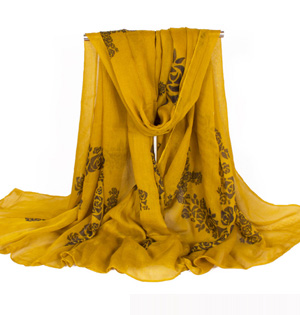 Women cotton viscose long scarf wholesale