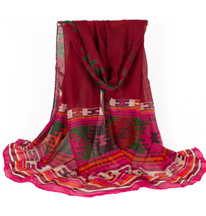 Wholesale ethnic style viscose scarf