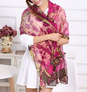 Wholesale women scarf leopard