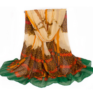 Wholesale women leopard viscose scarf