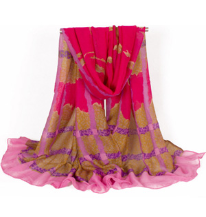 Wholesale women leopard viscose scarf