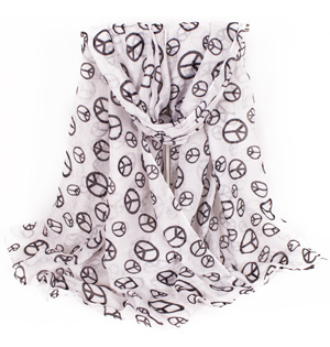 Printed viscose scarf for sale