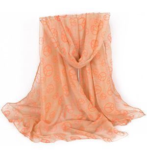 Printed viscose scarf for sale