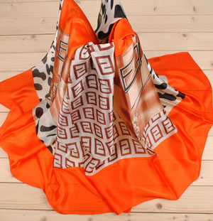Silk leopard print scarf wholesale