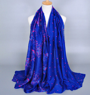 Viscose dot scarf wholesale