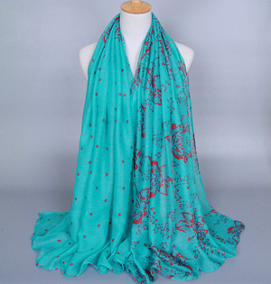 Viscose dot scarf wholesale